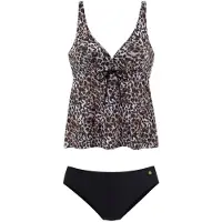 LASCANA Tankini brun / sort / hvid