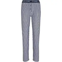 Tom Tailor Pyjamasbukser mørkeblå / hvid