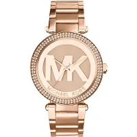 Michael Kors Analogt ur 'PARKER' guld / rosa guld / transparent