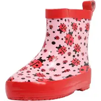 Playshoes Gummistøvler lyserød / lys rød / sort