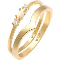 Elli Ring guld / transparent
