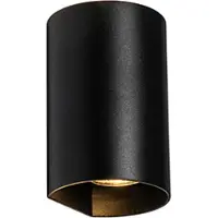 QAZQA Rund design væglampe sort - Sabbir