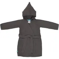 Lassig Badekåbe - Musselin - 12-18 mdr - Anthracite - - 1-1½ år (80-86) - Badekåbe