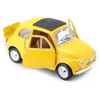 Bburago Fiat 500 F 1965 Gul 1:24
