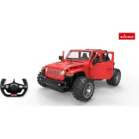 Rastar R/C 1:14 Jeep Wrangler Rubicon med Big foot design Rød