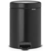 Brabantia New Icon pedalspand 5 liter matt black (sort)