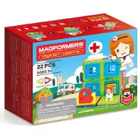 Magformers Magnetiske byggeklodser City - Hospital, 22 dele