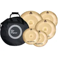 Istanbul agop XIST Power Cymbal Set With Free 18 Crash & Bag & Gibraltar 4000 Lightweight Stands
