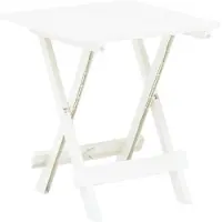 vidaXL foldbart havebord 45x43x50 cm plastik hvid
