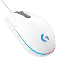 Logitech G203 LIGHTSYNC - White - Gaming Mus - Optisk - 6 knapper - Hvid med RGB-LED lys