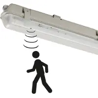 Shada TL Armatur inkl. LED 1800 lm og bevægelsessensor IP65 - Base