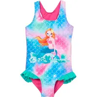 Playshoes Badedragt neonblå / pink