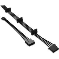 Be-Quiet! be quiet! MULTI POWER CABLE CM-61050 - Strømkabel - 4-PIN mini-strømforsyningsforbinder, SATA strøm - 100 cm - sort