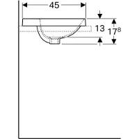 Geberit Variform vask t/indb. 55x45