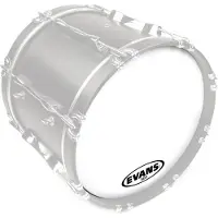 Evans MX1 White Marching Bass Drum Head 22"