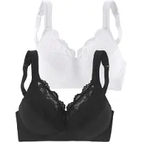 Petite fleur BH sort / hvid