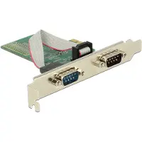 DeLOCK PCIe x1 til 2 x seriel RS-232