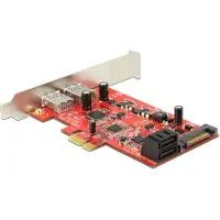 DeLOCK - Speicher/USB3.0-Controller - USB3.0 / SATA 6Gb/s Low Profile - 600MBps - PCIe 2,0 x1 (89389)