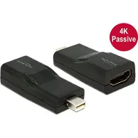 DeLOCK - Videoadapter - Mini DisplayPort han til HDMI hun - afskærmet - sort - 4K support