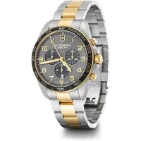 Victorinox Swiss Army Herreur 241902 Grå/Gul guldtonet stål Ø42 mm