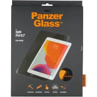 PanzerGlass iPad 10.2 2019/2020/2021 AntiBacterial Skærmbeskyttelse Hærdet Glas - 9H - Case Friendly - Sort Kant