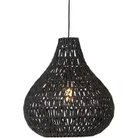 QAZQA Retro pendellampe sort 45 cm - Lina Drop