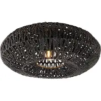 QAZQA Retro loftslampe sort 50 cm - Lina