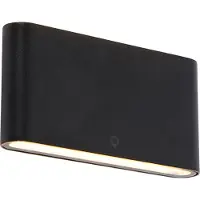QAZQA Moderne udendørs væglampe sort 17,5 cm inkl. LED IP65 - Batt