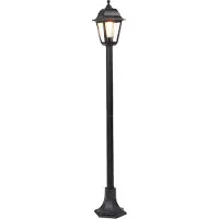 QAZQA Klassisk lanterne sort 122 cm IP44 - Capital