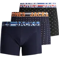 Jack & Jones Boksershorts 'Henrik' blå / orange / sort / hvid