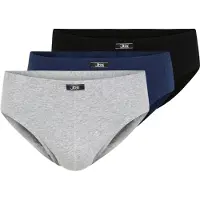 JBS GOTS Underbukser 5-Pak - Sort/Blå/Hvid, størrelse 3XL