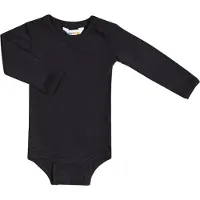 Joha Body l/æ - Uld/Silke - Sort - - 80 - Body L/Æ