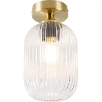 QAZQA Art Deco loftslampe messing - Banci