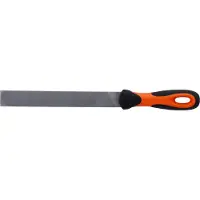 Bahco ERGO 1-210-10-1-2, Fil, Halv-rund fil, Bastard snit, Plast, Sort, Orange, Ergonomisk, Sikret greb