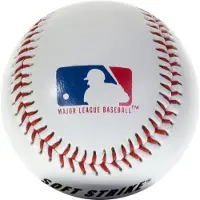 MLB Soft -Strike Teeball - Officiel størrelse og vægt godkendt til teeball - Hollow Rubber Core Technology for Safety - Teeball Ball til inde