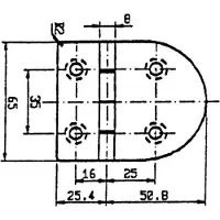 Talamex Hængsel 120.4x65 Mm