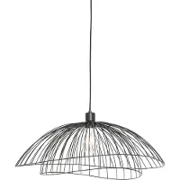 QAZQA Design pendellampe sort 60 cm - Pua