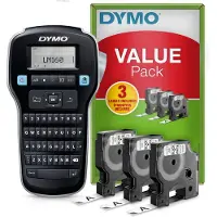 Dymo LabelManager 160 - inkl. 3 stk. D1 labeltape 12mm sort på hvid