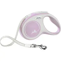 Flexi Automatic leash New Comfort S tape 5 m, color pink