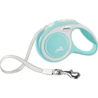 Flexi New Comfort XS Tape 3 m, Universel, Fleksibel hundesnor, Blå, Hvid, Tape, 12 kg, Monokromatisk