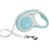 Flexi Automatic leash New Comfort S tape 5 m, color: light blue