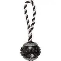 Flamingo Gladiator Curling Ball med reb til hunde