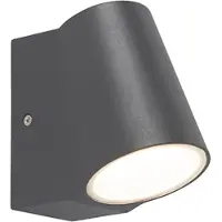 QAZQA Moderne udendørslampe antracit inkl. LED med skumringsføler - Uma