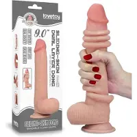 Vuxen Sliding Skin Dual Layer Dong 23cm