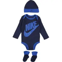 Nike Gaveæske - Futter/Hue/Body l/æ - Midnight Navy/Blå - - 0-6 mdr - Body L/Æ