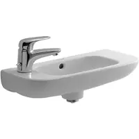 Duravit D-code vask 50 cm hanehul venstre