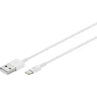 Goobay USB-A / Lightning Data og Opladningskabel - 1m - Hvid