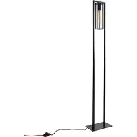 QAZQA Moderne gulvlampe sort - Balenco Wazo