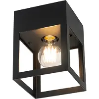 QAZQA Moderne loftslampe sort - Cela
