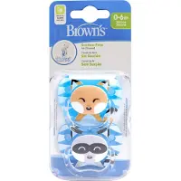 Dr. Browns PV12015 sutteflaske/nappe Prevent butterfly pacifier 0-6M CY Collection, blå, 2-pak